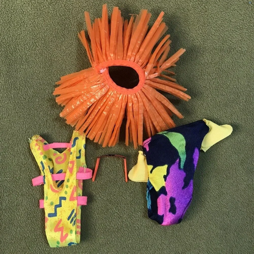 Barbie Doll Bathing Suits‎ Swim Suits Grass Skirt Sunglasses
